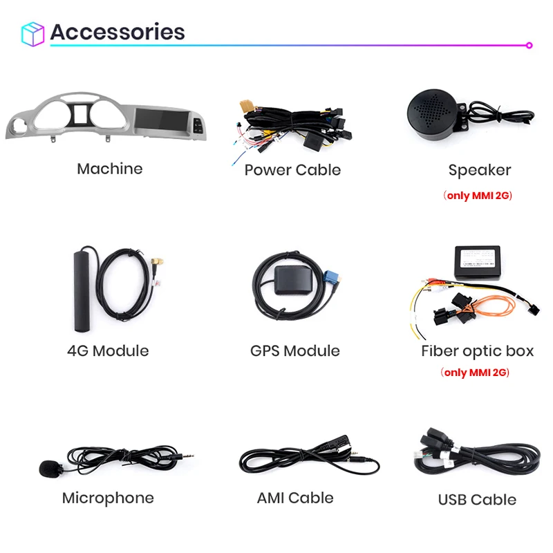 Junsun 8,8 pulgadas inalámbrico CarPlay Andorid Auto Radio Multimedia para Audi A6 C6 4F 2005-2011 MMI 2G 3G GPS navegación estéreo 6