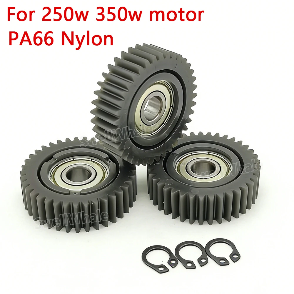 High-Performance E-Bike Planetary Gears with 608Z Bearings for Folding Bicycle Hub Motor - Nylon 37T Gear System