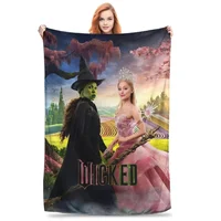Wicked Musical Movie Soft Flannel Throw Blanket for Bed Sofa Travel Office Car - Home Decor Birthday Gift 1