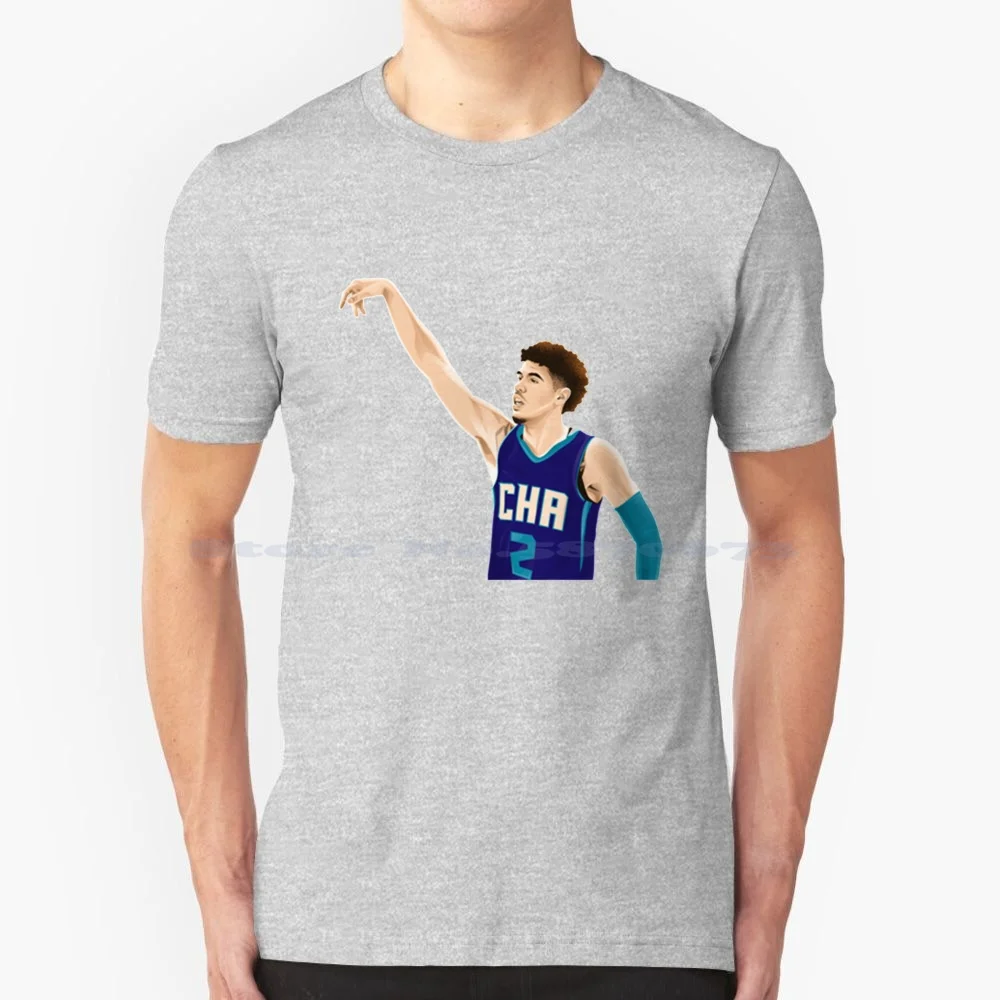 Lamelo Ball Cute T Shirt 100% Cotone Tee Lamelo Ball Basket Lonzo Ball Big Baller Brand Bbb Lavar Ball Sports Liangelo Ball