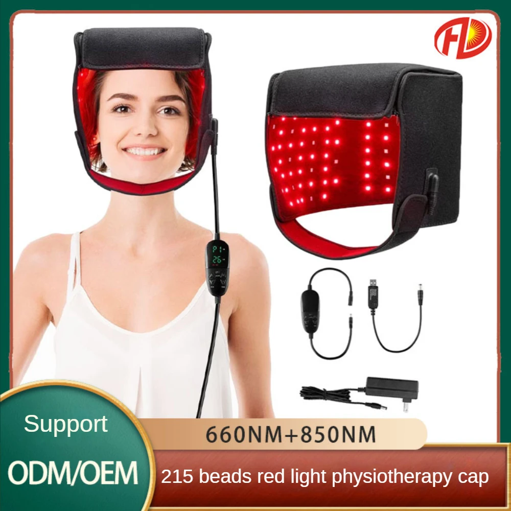 LED Red Infrared Light Therapy Wrap Belt ,Hair Growth Cap, LLLT,660nm 850nm Head Physiotherapy Instrument For Body Pain Relief