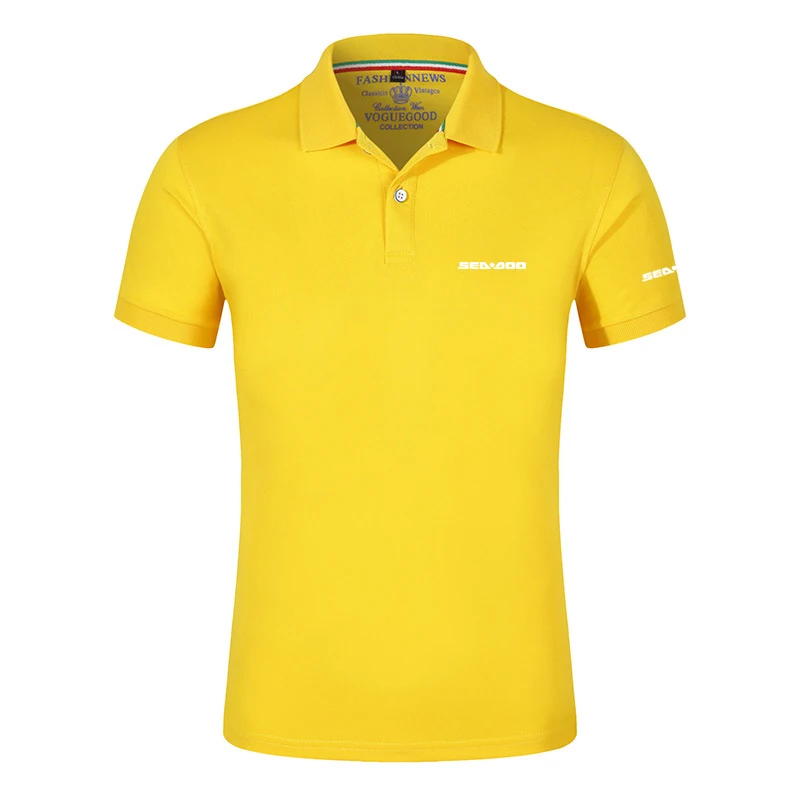 2024 Sea Doo Seadoo Moto New Brand Summer Polo Shirt Men High Quality Short Sleeve Business Comfortable Casual Tops 3