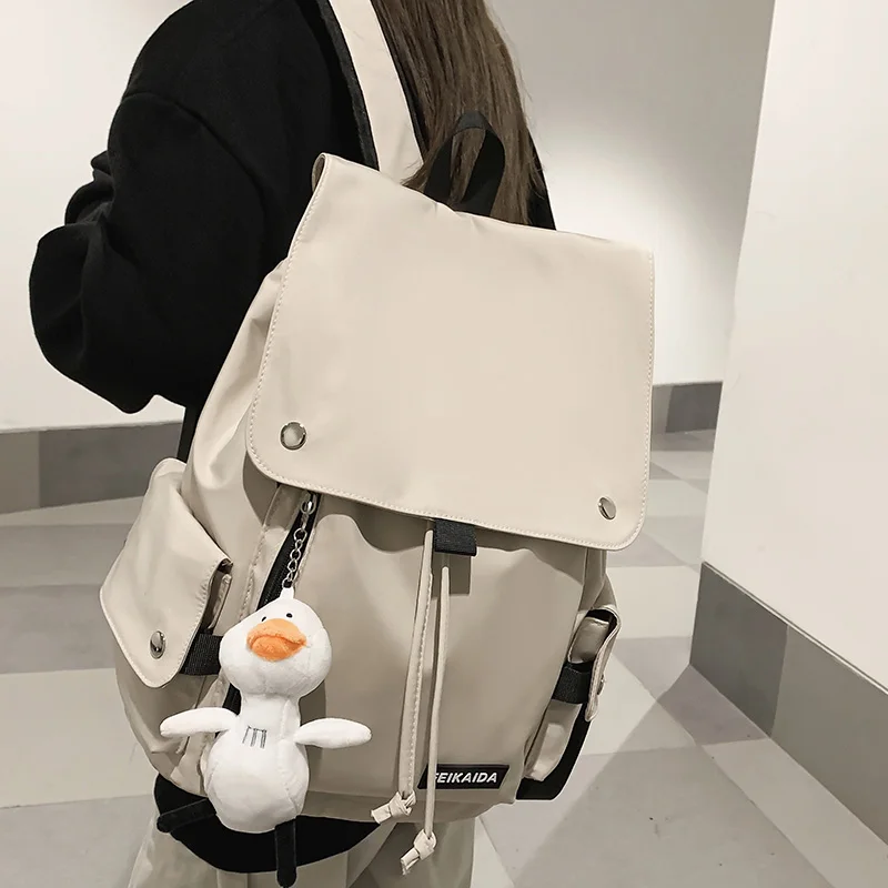 Female Male Trendy Nylon New Travel Student Bag Cool Boy Girl College Backpack Fashion Lady Men School Bag Laptop Women Backpack