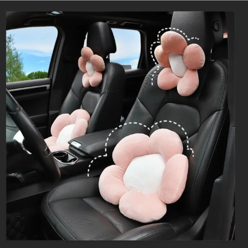 

Car Headrests, Neck Protectors, Flower Plush Car Cushions, Soft and Comfortable, All Season General Motors Waist Support Wholesa