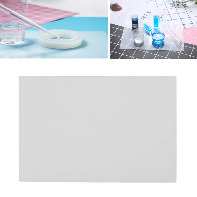 

High Temperature Resistance Silicone Clear Mat Resin Pad Mould Pastry Dough Pad