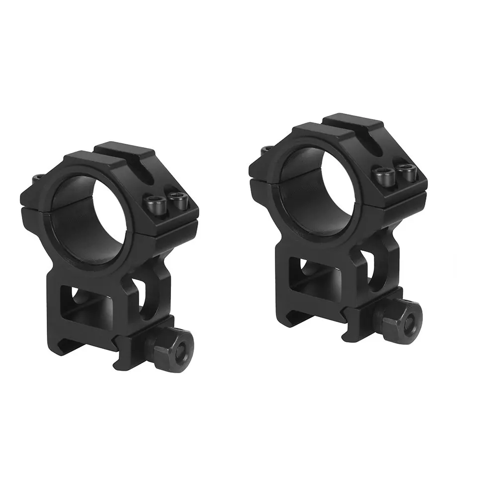 2 Peças de Alto Perfil Dia 25.4mm 30mm Caça Riflescope Monte para Picatinny 20mm Rail Air Rifle Âmbito Anéis Montagens