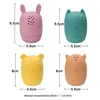 Baby Shower Cartoon Animal Toys Baby Shower Toys Distraction Floating Silicone Bath Toys Drip Soft Silicone BPA Free 6