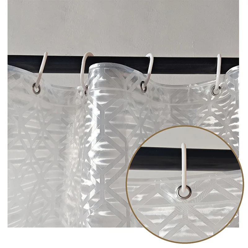 Bathroom Shower Curtain 180X200 Waterproof Mildew-proof