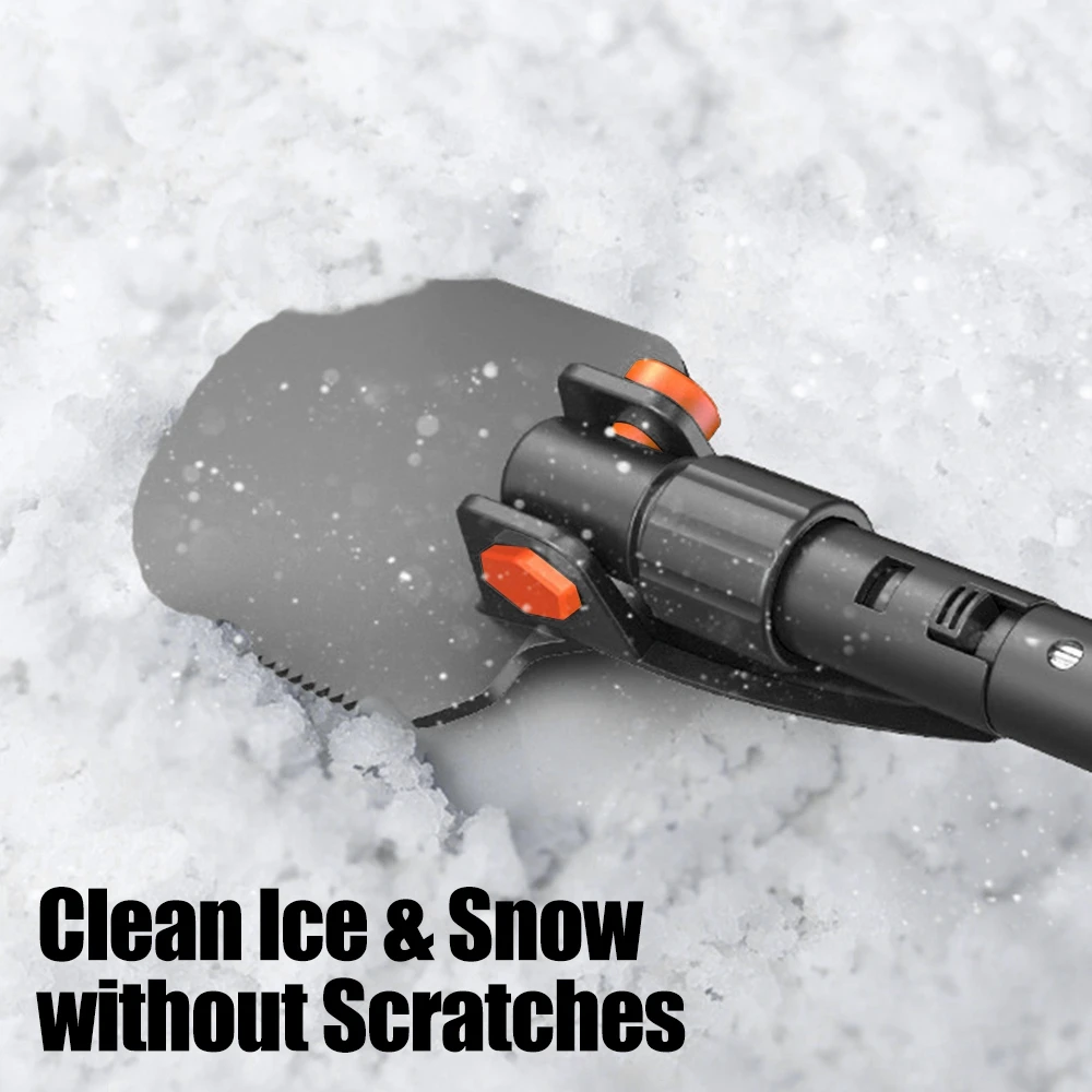 42.3" Multifunctional Car Windshield Snow Brush Ice Scraper Snow Remover Detachable Shovel Clean Tools for Car Windshield