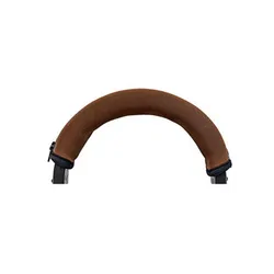 Zippered Headphone Headband Cushion Top Cover Replacement - Premium Spare Parts (Brown)