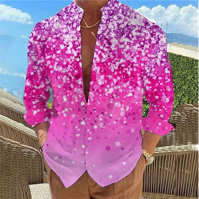 

Мужская рубашка розового, синего и зеленого цветов, модные популярные повседневные уличные топы с цветочным рисунком, мужские фоторазмеры