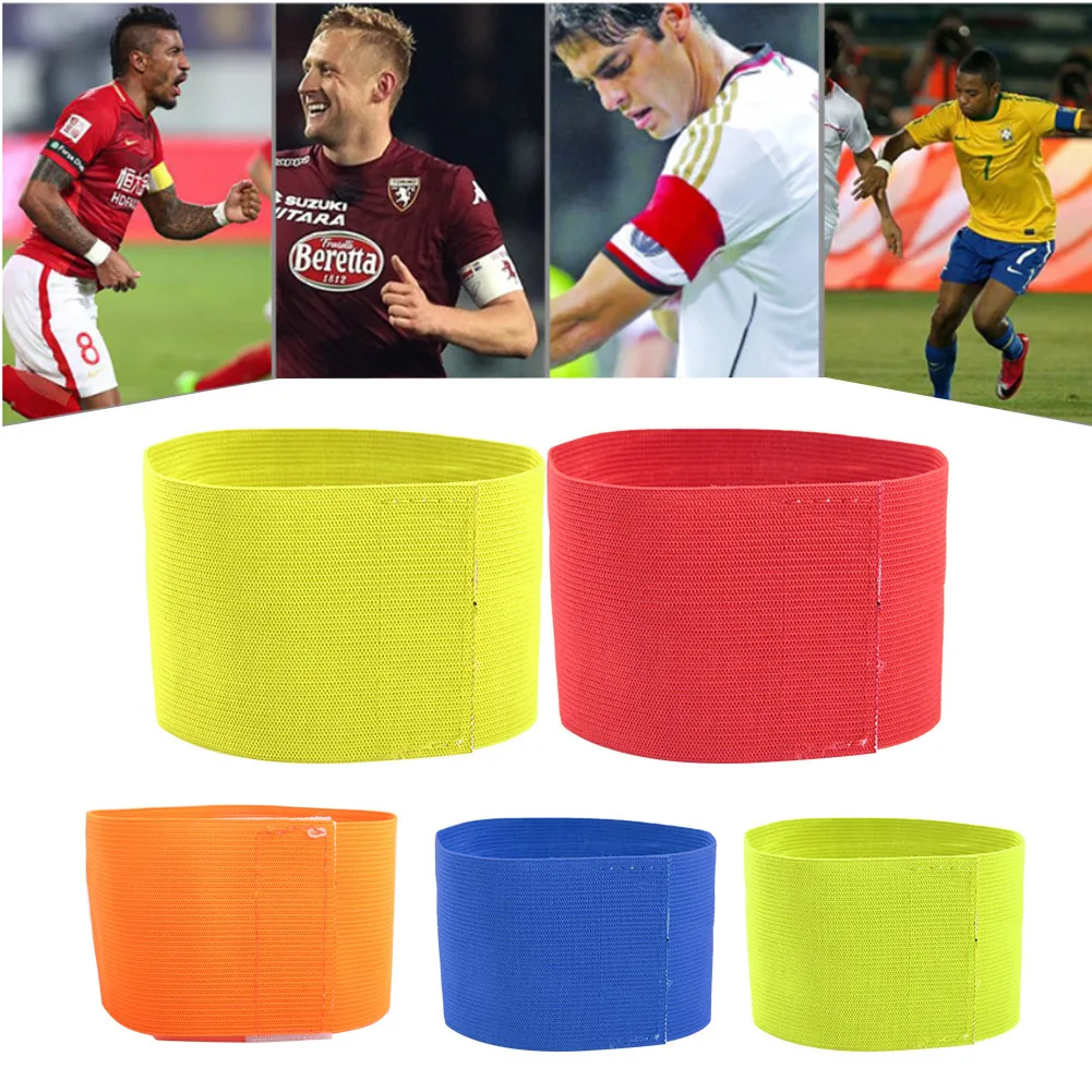 4 Brassards De Capitaine Réglables - Pour Football, Basket, Volley - Nylon Confortable Et Scratch Solide Unisexe - 12