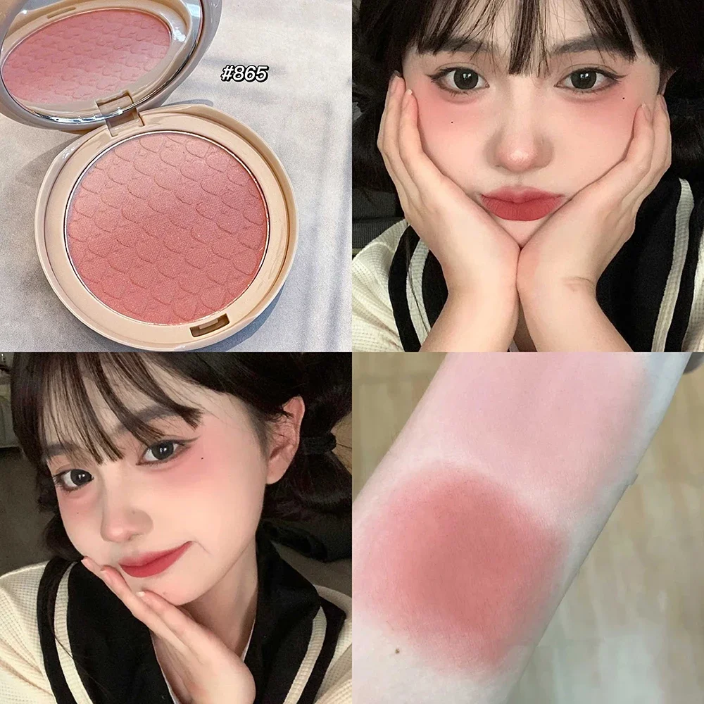 Rose Matte Blush Makeup Love Palette 5 Colors Face Rouge Cheek Tint Long Lasting Natural Gradual Change Powder Blusher powder blusher blush powder blush plate rose blush facial blusher