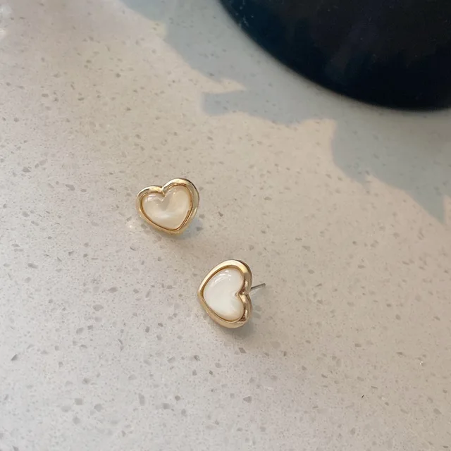 Trend Asymmetric Hollow Heart Earrings for Women 2021 Beautiful Girl Cute Party Jewelry Korean Yellow Blue Stdu Earrings 640