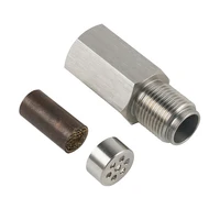 Universal  Stainless Steel SS304 Check Engine Light CEL mini catalyst O2 Sensor Spacer Adapter  M18X1.5 1