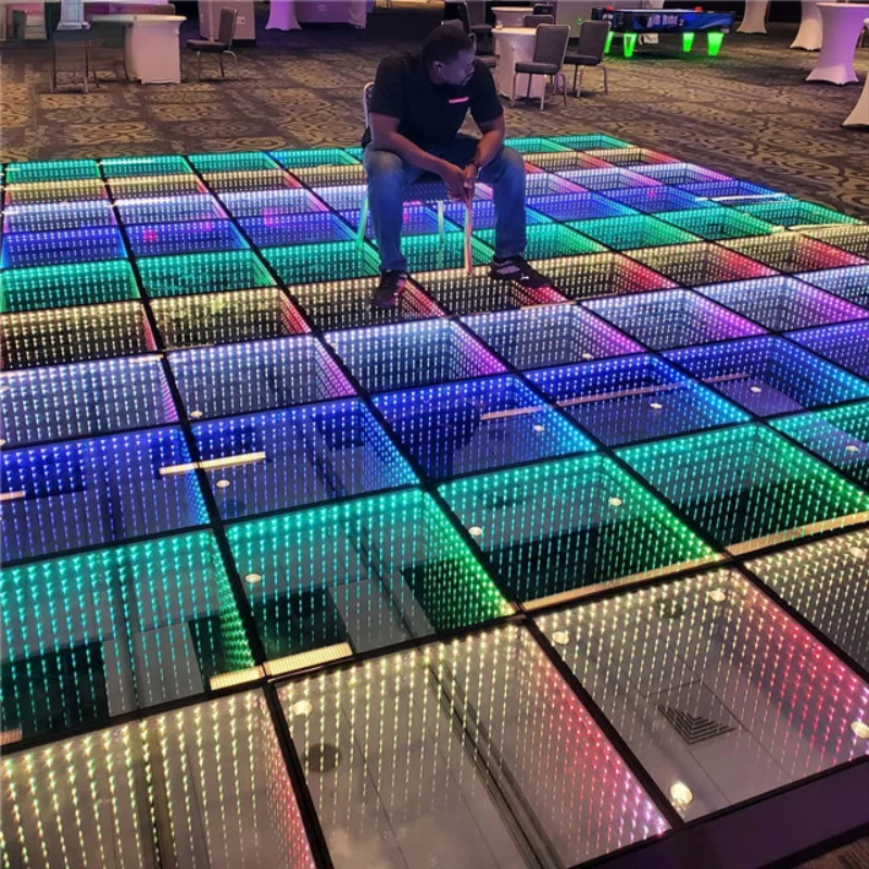 3D infinity led mirror dance floor - AliExpress