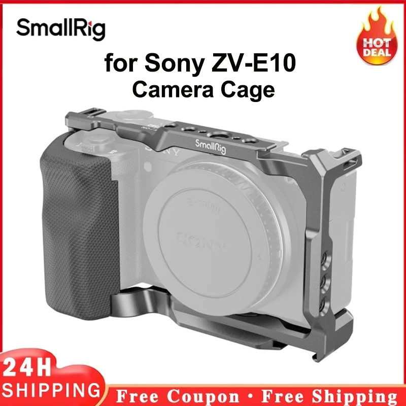 SmallRig 3538B ソニー ZVE10 カメラケージ用グリップ付きシリコン