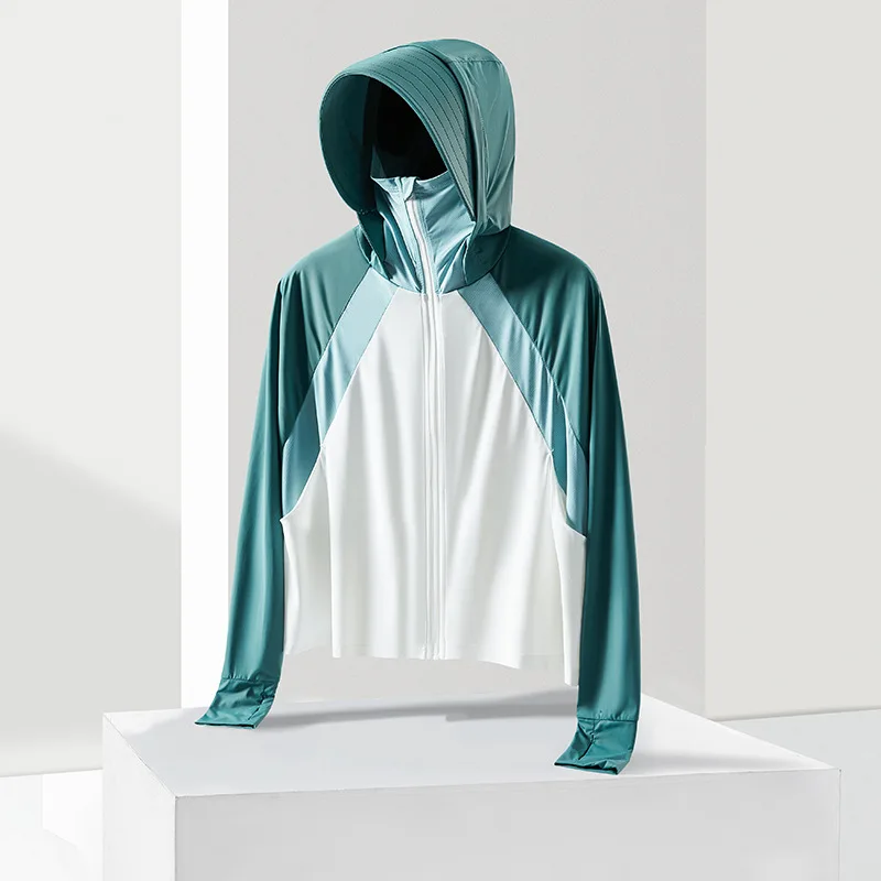 

M-XL Womens Jackets Summer Female Coats Hooded Zipper Solid Loose Fashion Sun Protection Outerwear Ladies Clothes Hw70