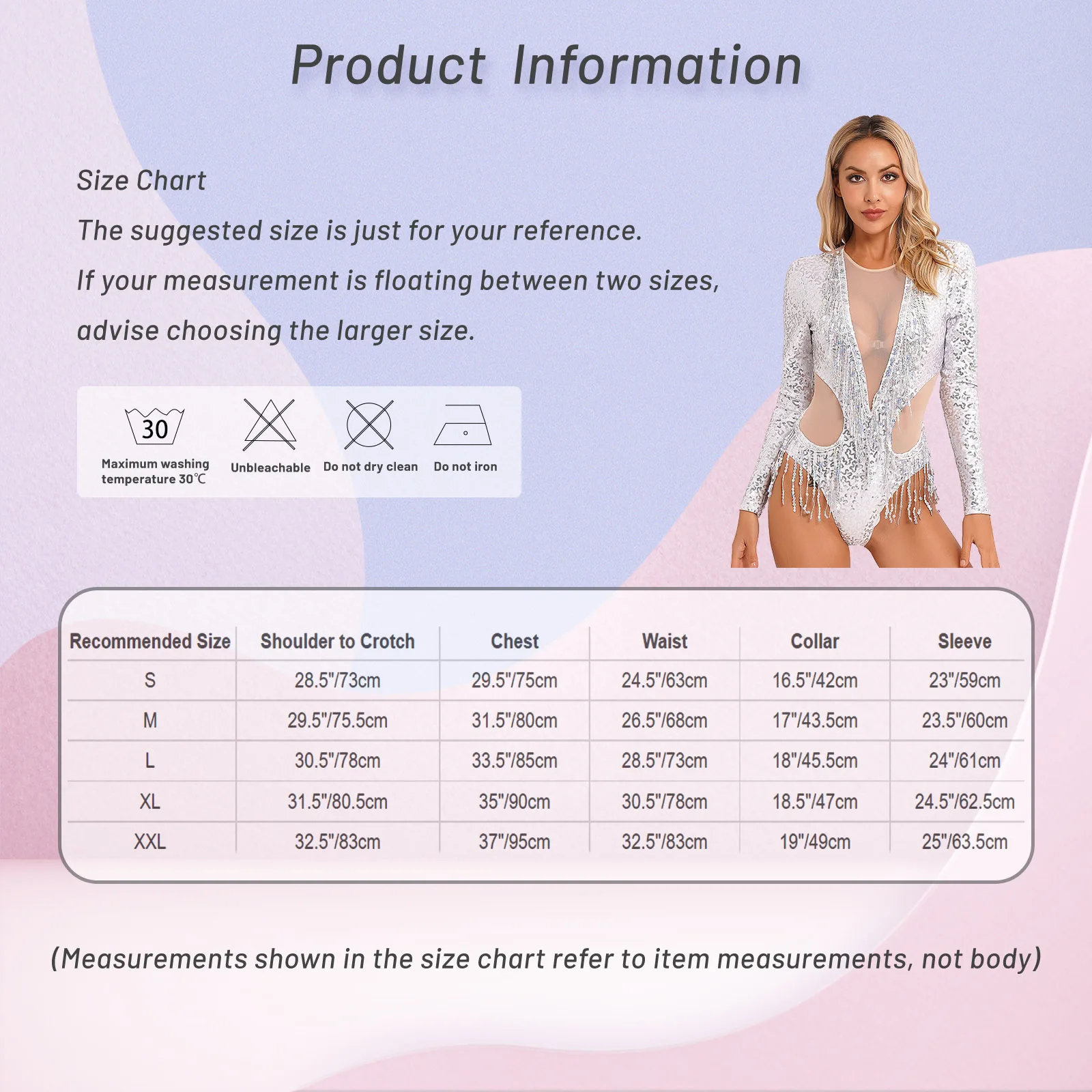 Women Allover Sequin Party Dance Leotard Bodysuit Long Sleeve Nude Mesh Patchwork Sequin Fringe Leotard Halloween Club Costumes