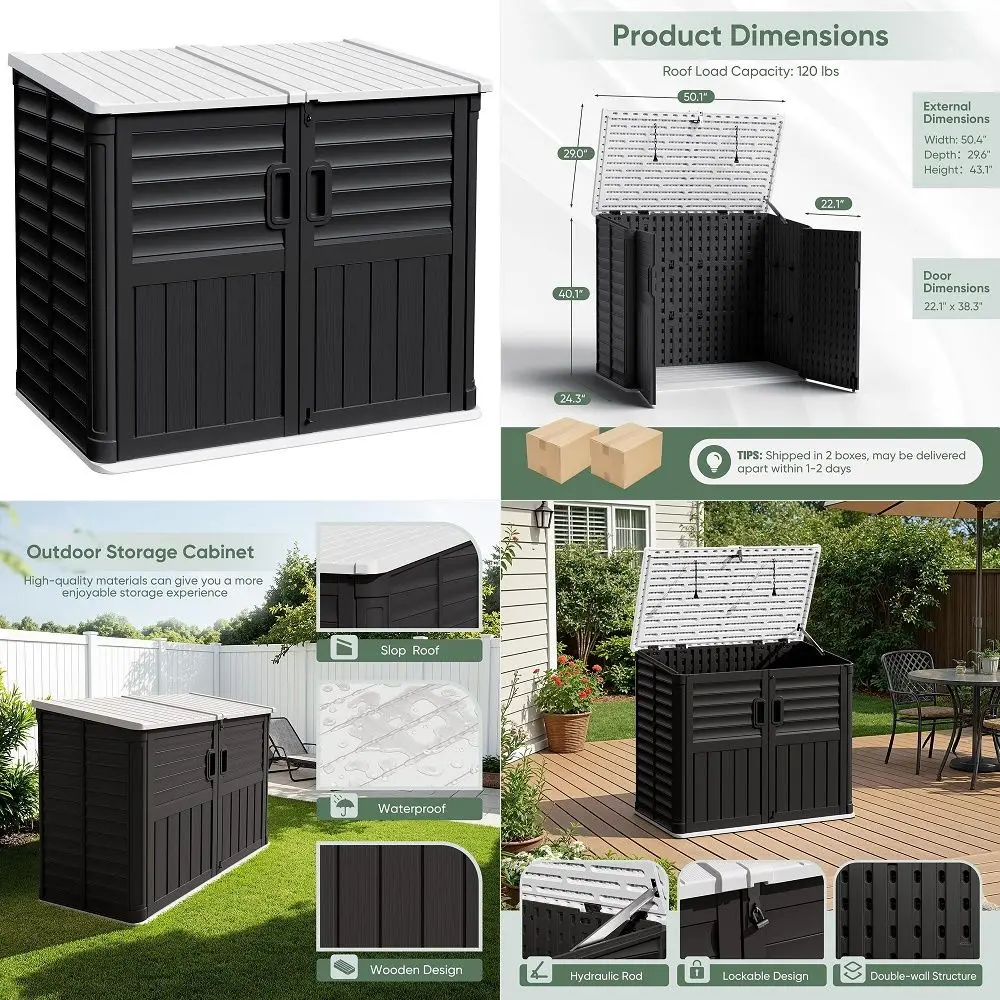 Resin Outdoor Storage Shed 1