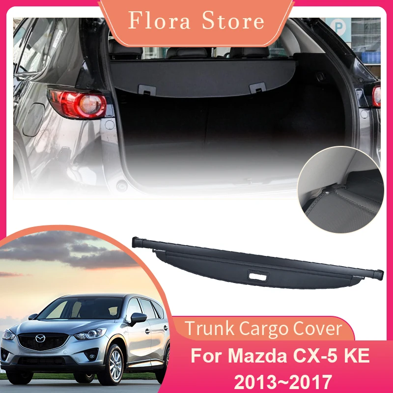 

Rear Trunk Cargo Cover for Mazda CX-5 CX5 KE 2013~2017 Privacy Security Shield Shade Curtain Partition Board Interior Accessorie
