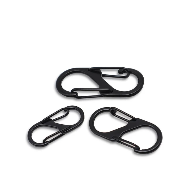 Snap Takezinc Alloy Snap Hooks 10pcs - Black Carabiner Keychain For  Outdoor Camping