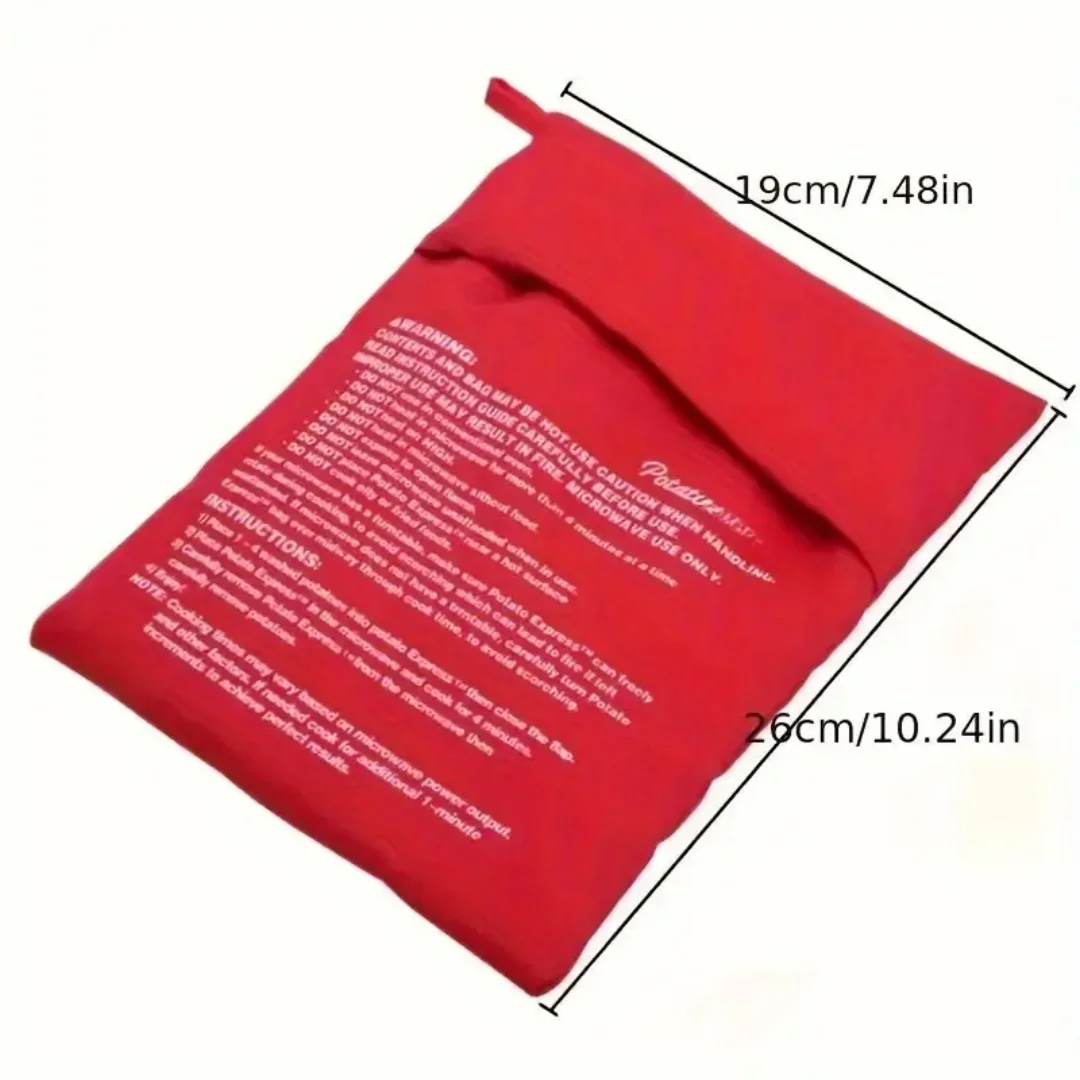 1/2pcs, microwave potato cookware bag, reusable microwave potato cookware, make delicious potatoes in just minutes, kitchen gadg