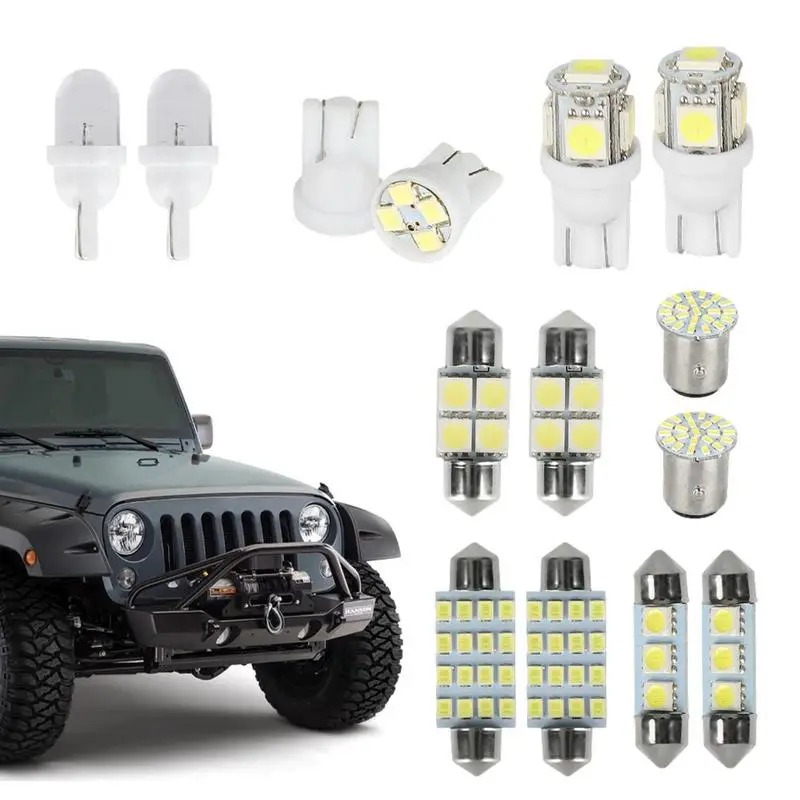 

Car Led Bulbs Interior Lights Bulbs Combination Set 14 PCS Dome Light LED Car Bulb Kit Set For Trunk License Lights