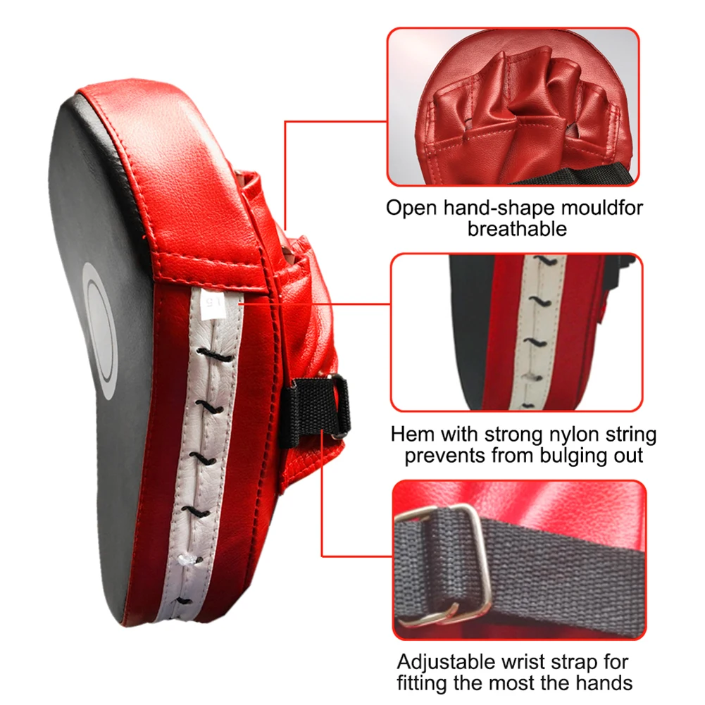 Boxing Hand Target Martial Thai Kick Sanda Training Thickened Karate Training Mitt Focus Punch Pads Five-finger Hand Target 1PCS