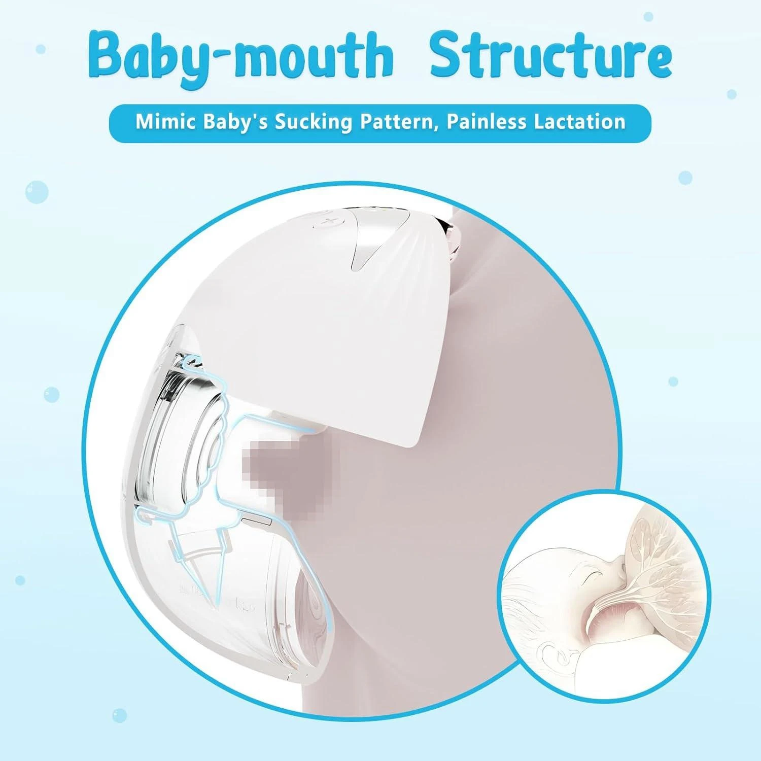 Electric Handsfree Breastmilk Pump BPA Free Low Noise 4 Mode&12 Level