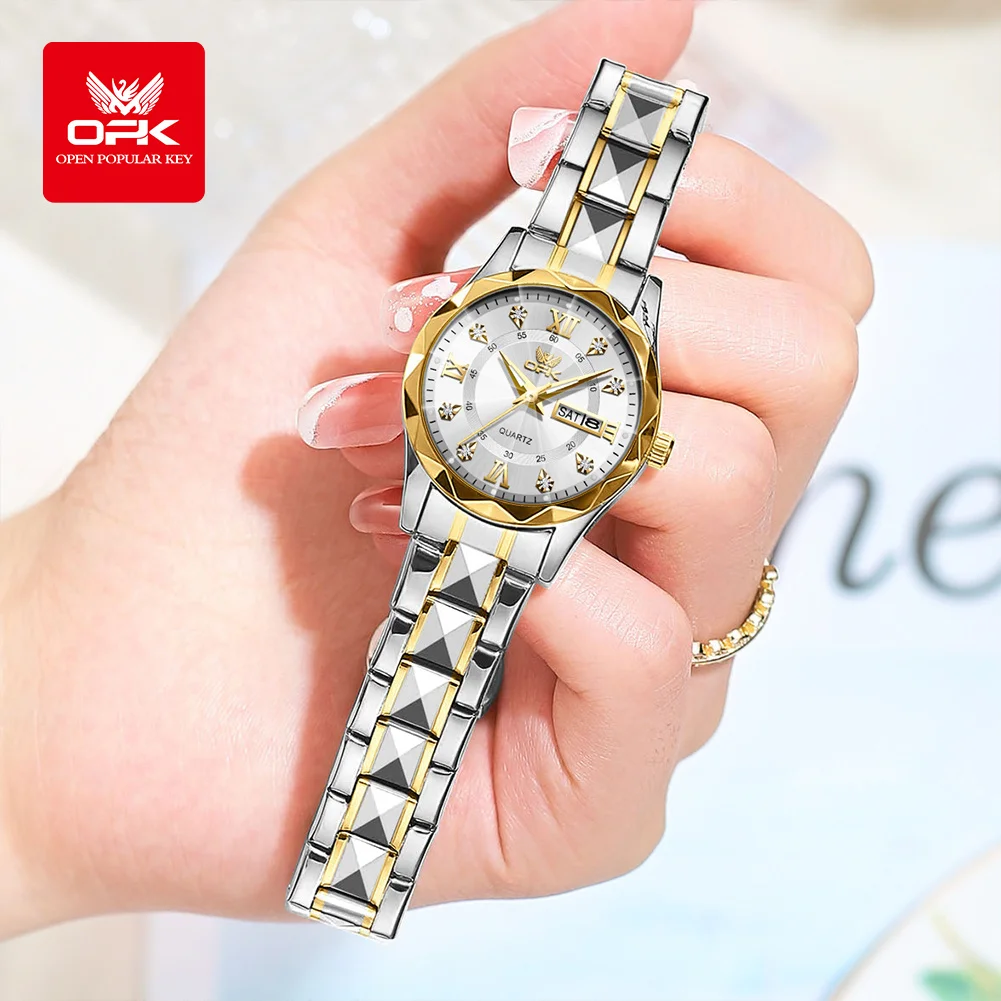 Elegant Women's Quartz Watch - Stylish Luminous Design, Waterproof with Day-Date Feature, Perfect Gift in a Beautiful Box
