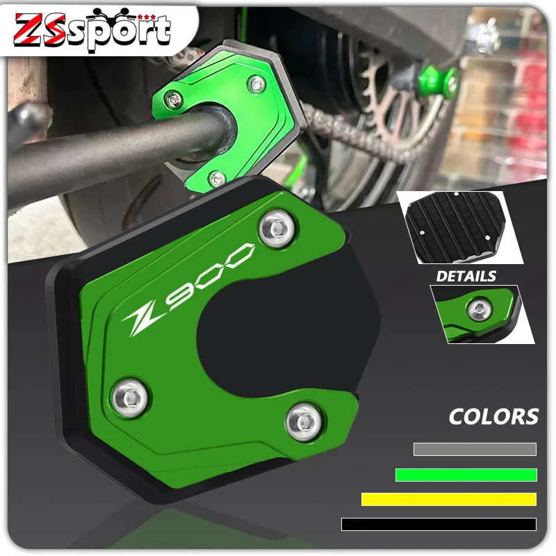 

For Kawasaki Z900 Z900RS 2017-2021 2022 2023 Z900SE 2023 Motorcycle Kickstand Side Stand Extension Pad Enlarger Support Plate