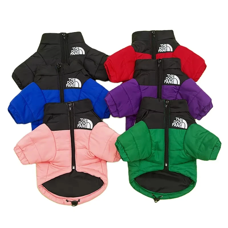 Pet Thick Warm In Autumn and Winter Cotton-padded Jacket Windproof and Snow-proof Windbreaker Small Middle Large Cat Clothing