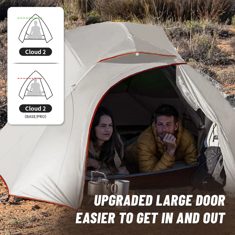 Naturehike 3人用テント シルバー Naturehike Angoワンタッチテント 3人用 防水 ロッジ型テント
