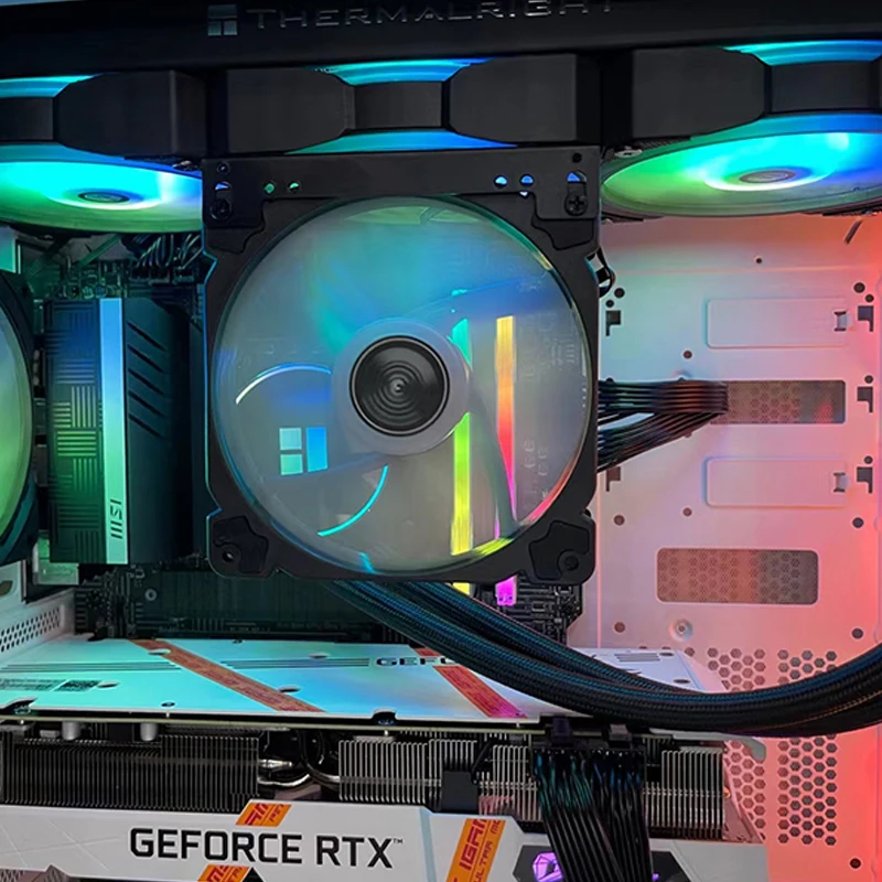 

Кулер 12 см, кронштейн для охлаждения процессора, графической карты, материнской платы, 14 см