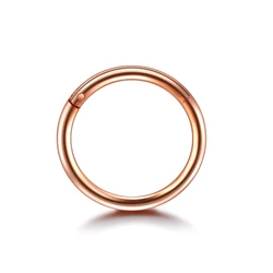 Surgical Steel Septum Clicker Hoop Earrings (14G 1.6x8mm)