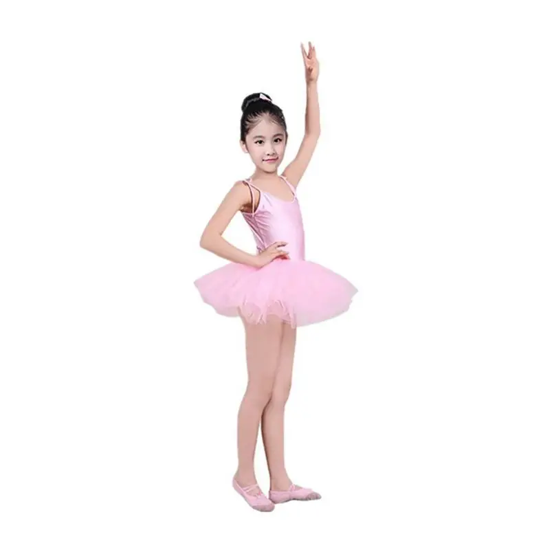 Children's Dance Sling Ballet Dress Girls Dancing Costumes Performance Clothes Small Princess Fluffy Skirt girls dress princess costume
