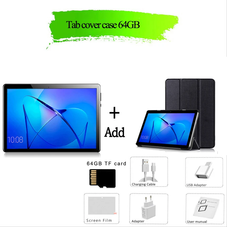 thumbnail image 1 of Tabletas nuevas de 10,1 pulgadas Android 12 Google Play MTK6762 Tableta Octa Core PC Teléfono 4G LTE Tableta Wifi dual 8GB RAM 256GB ROM, 1 of 5
