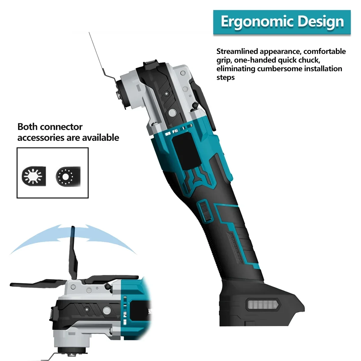 Brushless Electric Oscillating Variable Speed Trimmer Saw Renovator Power Machine Multi-function Tool For Makita 18V Battery 2