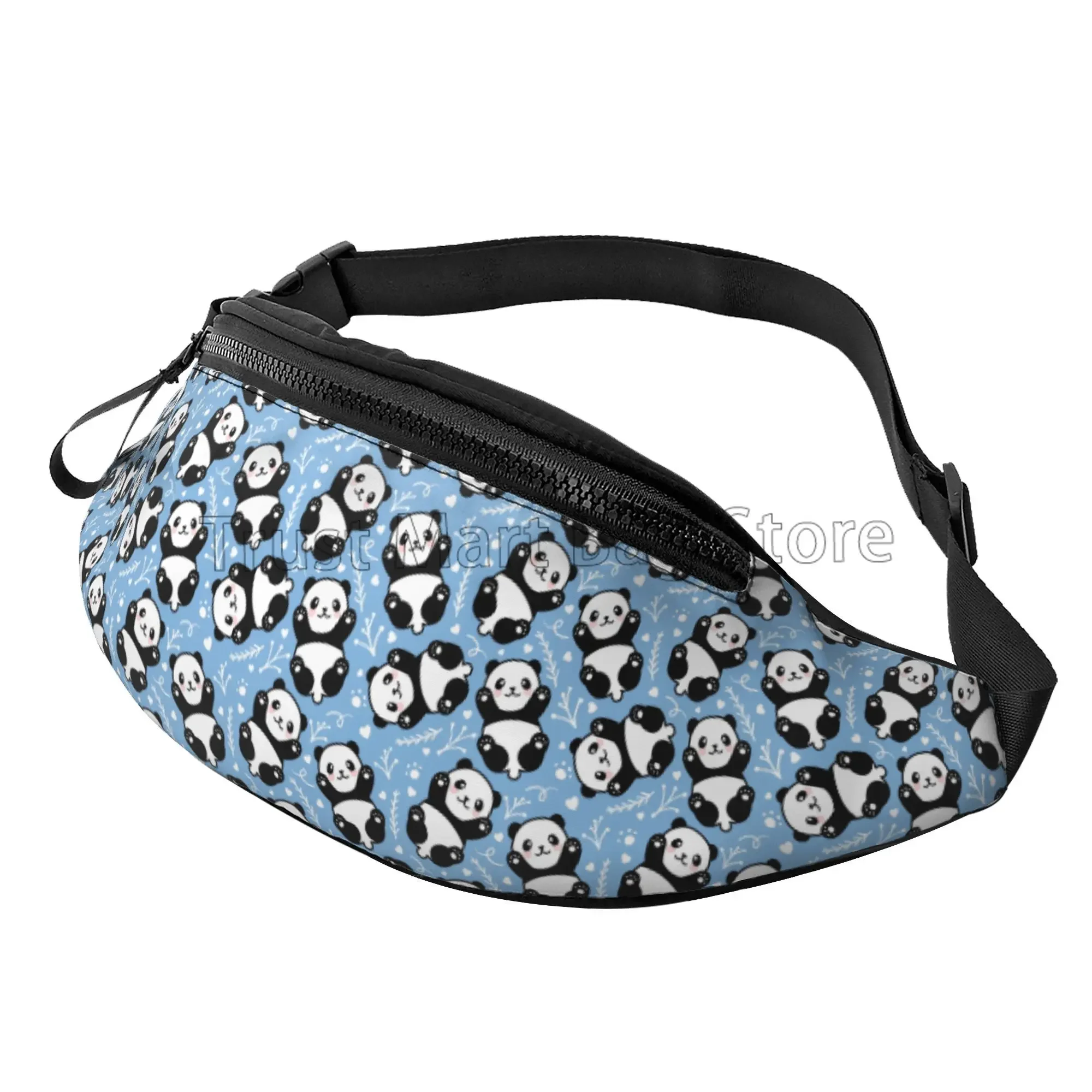 

Cute Animal Panda Fanny Pack for Man Women Waist Bag Adjustable Belt Casual Chest Bag Bum Bags Travel Sports Hiking Waist Packs