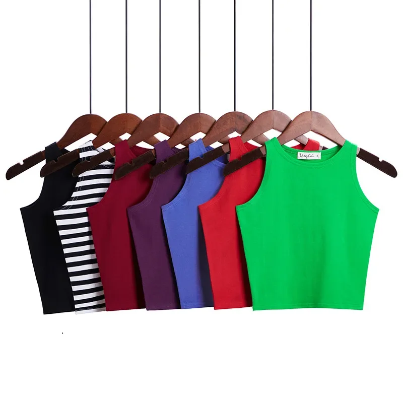 รูปสินค้า เสื้อ Crop Top เซ็กซี่ แฟชั่น ผู้หญิง หลากสี