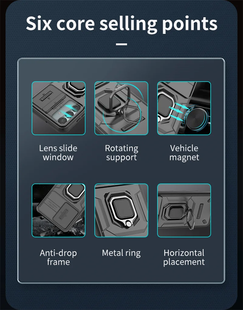 Schutzhülle Für Samsung Galaxy Mit Magnetischem Ringhalter_voghion.com