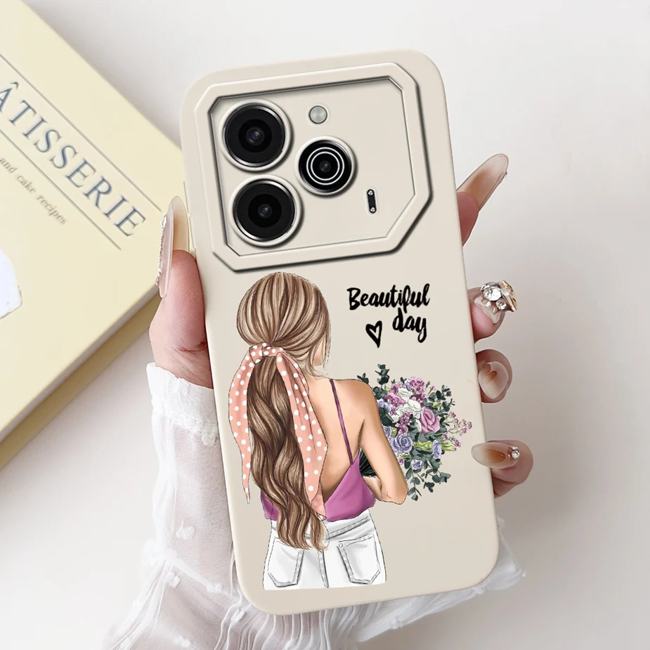 Tecno Pova 6 Pro Candy Painted Soft TPU Phone Case - New Fashion Bumper Cover