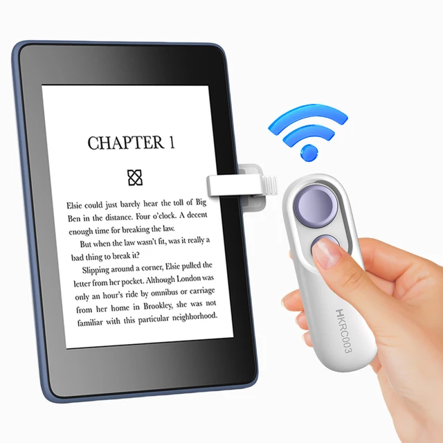 Remote Page Turner Phone Camera Video Record Remote Triggers Clicker Page Turner for Kindle Paperwhite Oasis Kobo EReaders 2