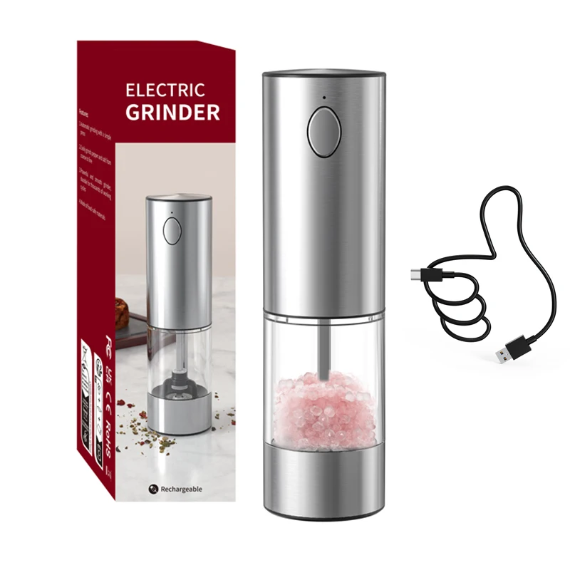 Electric USB Rechargeable Adjustable Coarseness Spice Grinder
