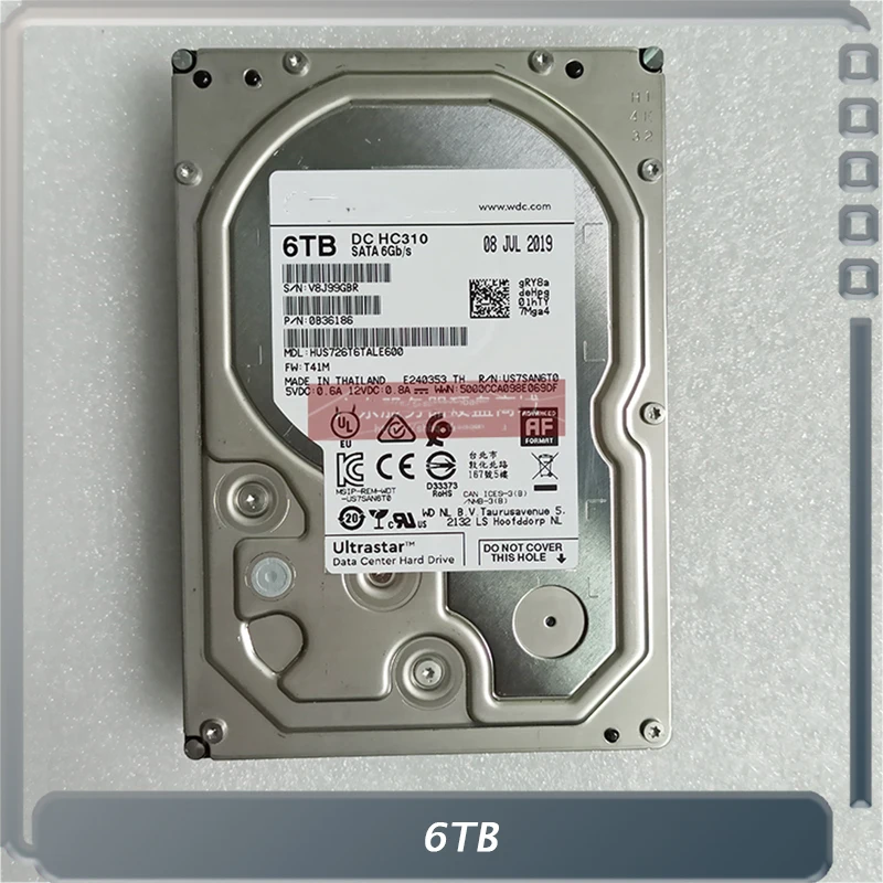 Per Wd Hc310 Muslim6 T 3.5 "Nas 7.2K Sata 6Gb Enterprise Hard Disk