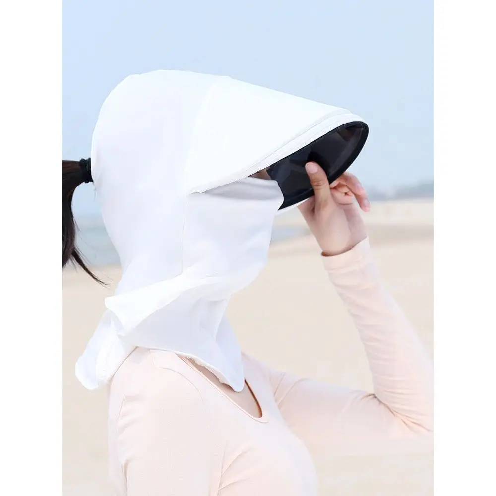 Anti-UV Beach Caps Full Face Cover Extended Brims Sun Hat Women Children Men Sunshade Cycling Camping Hiking Fishing Hat