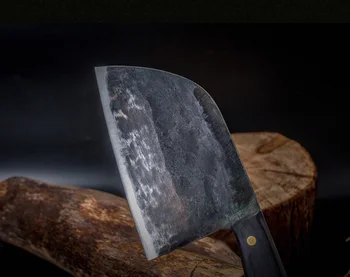 Chef Knife Handmade Forged High-carbon Clad Steel Kitchen Knives Cleaver Filleting Slicing Broad Butcher knife 4