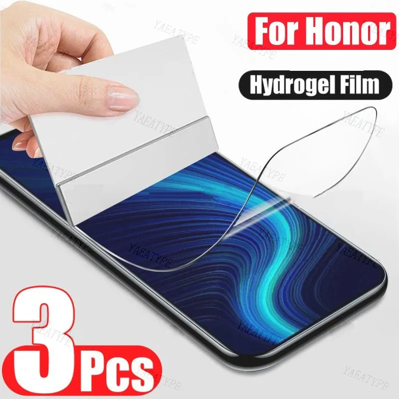 

Гидрогелевая пленка для Honor 9X 10X 10 Lite 9A 9C 9S, защитная пленка для экрана Honor 8X 8A 8C 8S X10 Pro X9 X8 X7 X6 Play 10i 9i, пленка, 3 шт.