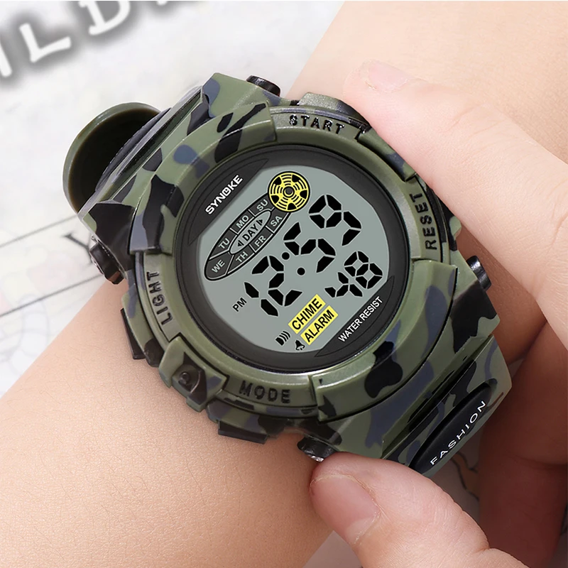 Kids' Waterproof LED Luminous Digital Watch